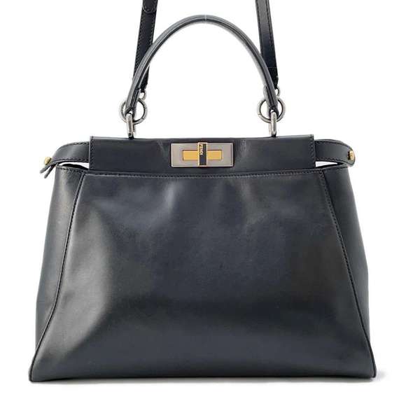 Fendi Handbags - Fendi Handbag Peekaboo Regular Shoulder Bag Black